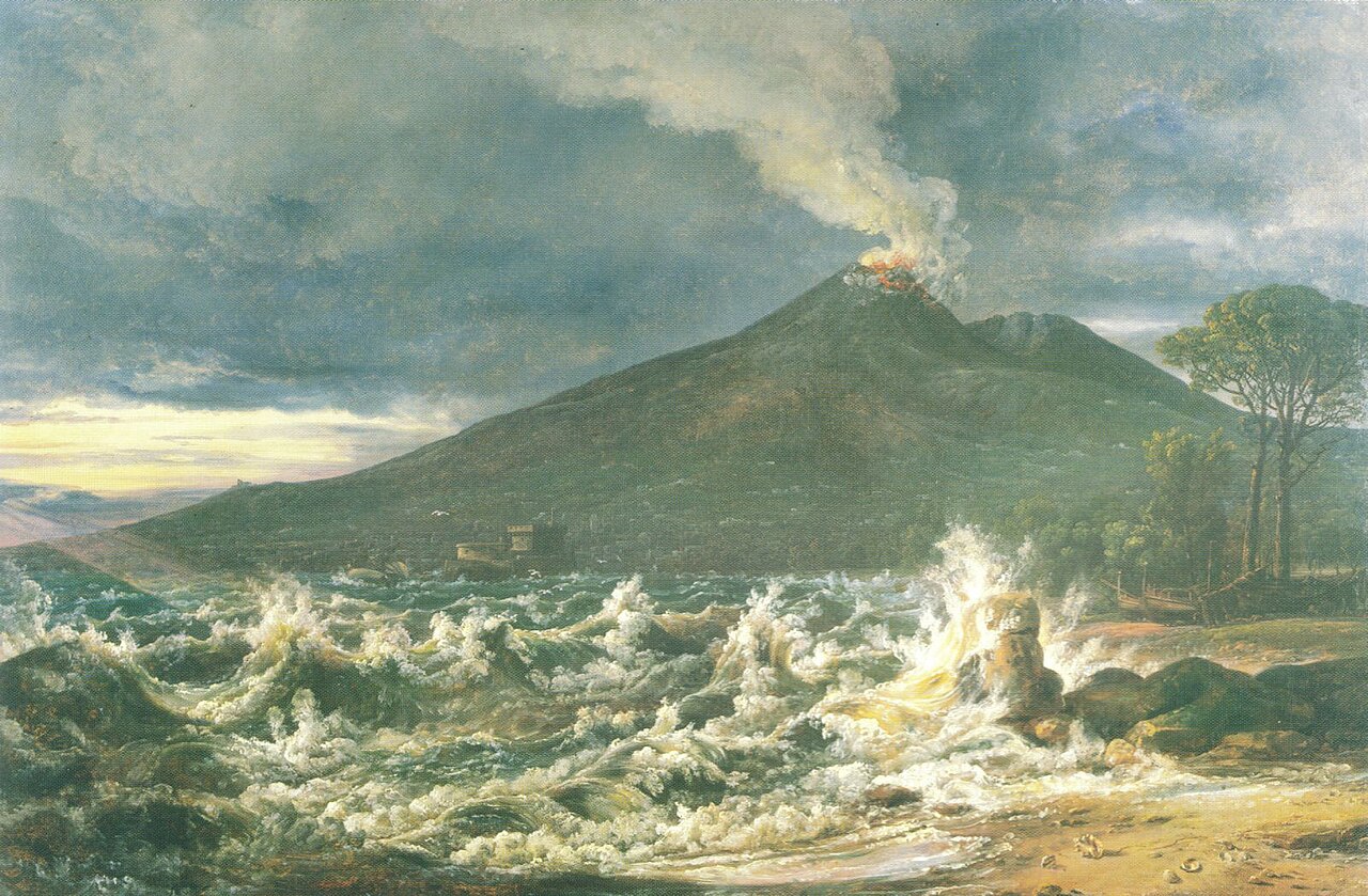 Vesuvio dalla spiaggia di Castellammare